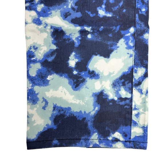 Denim 24/7 Blue Watercolor Straight Leg Jeans (28W) - Picture 6 of 9